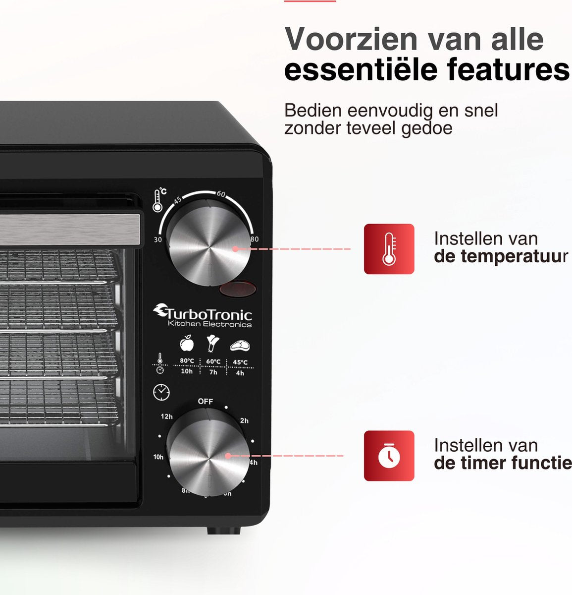 FD14 Voedseldroger - Droogoven - 14 Liter