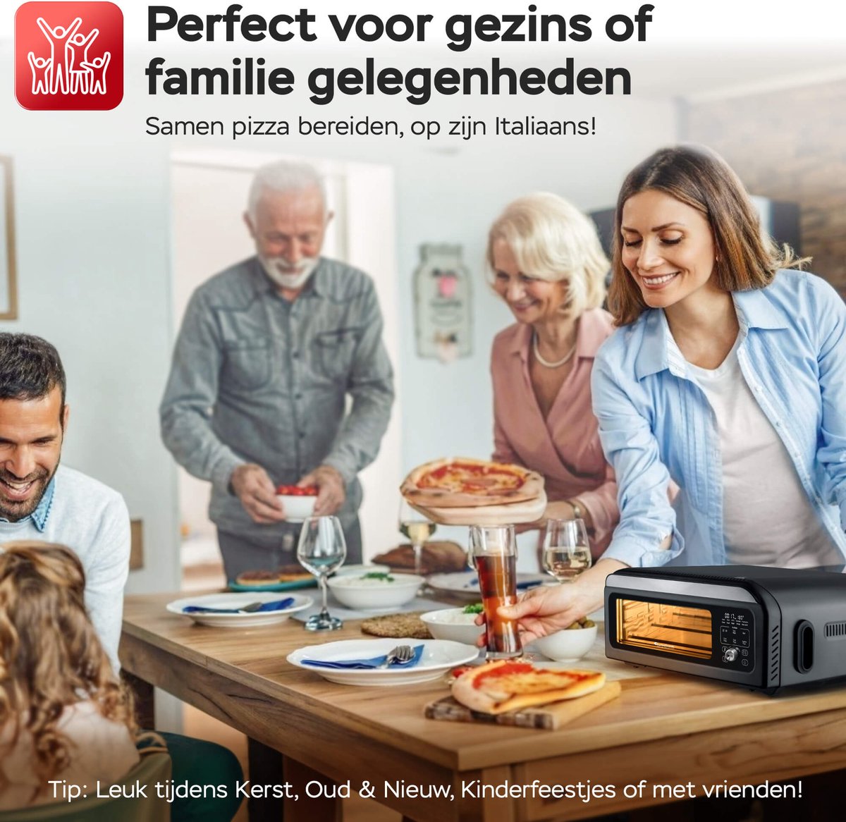 PO12 Elektrische Pizza Oven – Slimme Pizzaoven