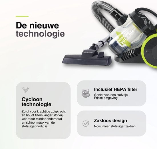 CV07 Stofzuiger zonder zak