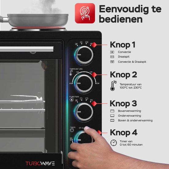 EV35TS Vrijstaande oven 35L