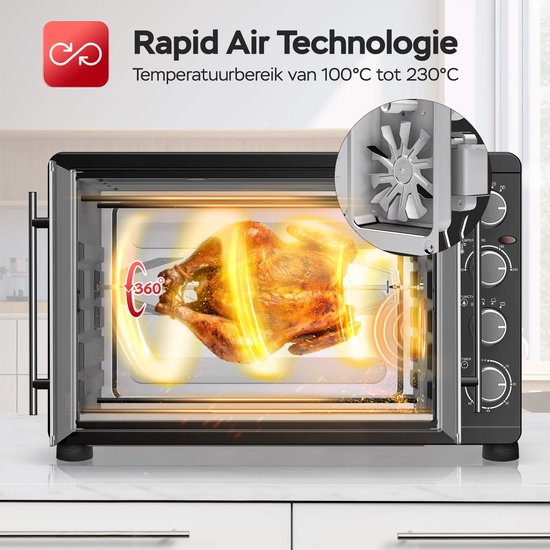 FEO45 Elektrische Oven met Franse deuren - 45L