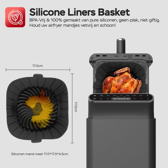 AF-500D - Dubbele Airfryer - 11L - Airfryer XXL