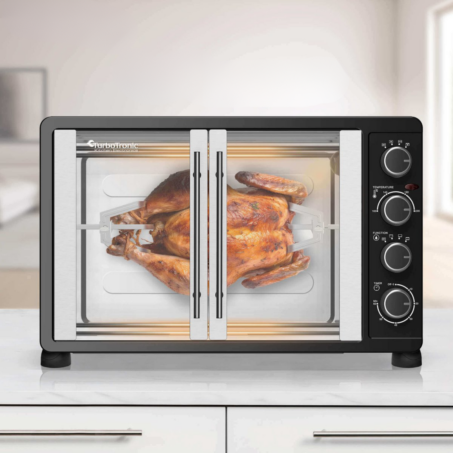 FEO55 Vrijstaande Oven met Franse Deuren - 55L