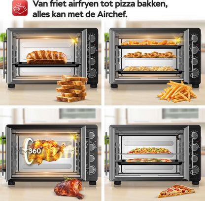 FEO55 Vrijstaande Oven met Franse Deuren - 55L
