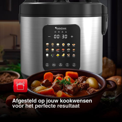 DMC18 Multicooker - Rijstkoker - Stoomkoker - RVS & Zwart