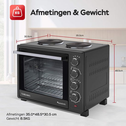 EV35TS Vrijstaande oven 35L