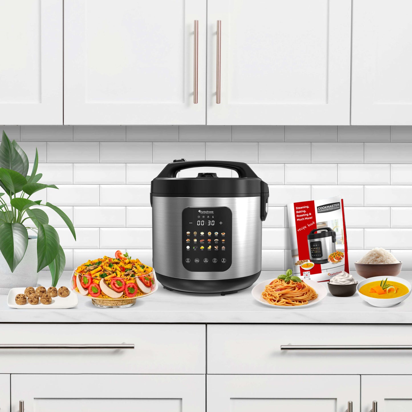 DMC18 Multicooker - Rijstkoker - Stoomkoker - RVS & Zwart